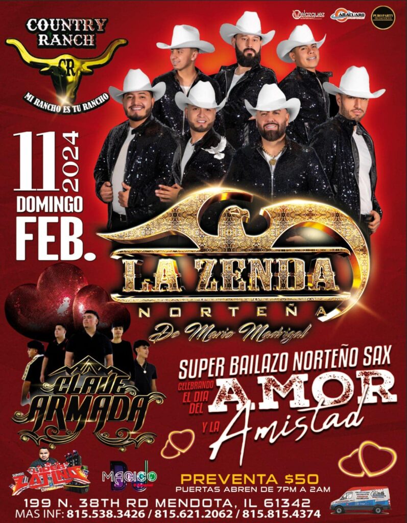 Baile de los enamorados 11 de Febrero en Mendota!!