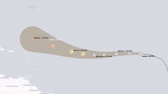 Tormenta tropical Erin | Trayectoria en vivo: se forma en el Atlántico y podría convertirse en huracán el jueves