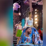 La representante de Argentina en Miss Mundo portó un traje dedicado a Messi en certamen de Vietnam